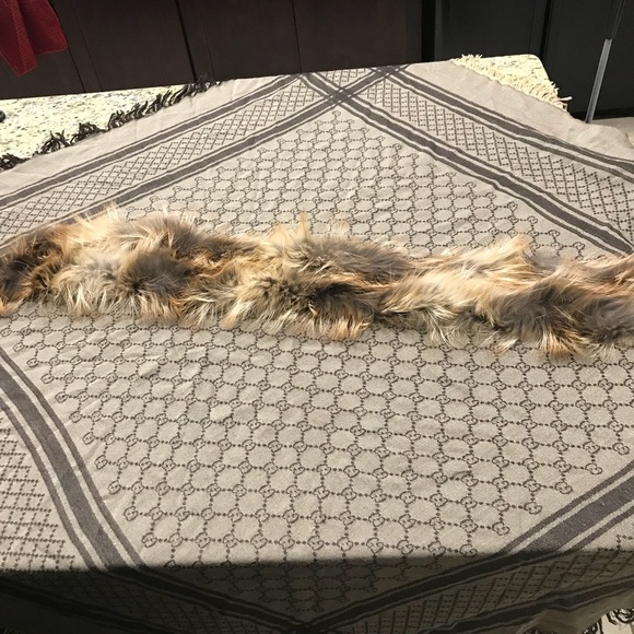 Gucci Accessories - Actual photos Gucci Fur Trimmed Scarf